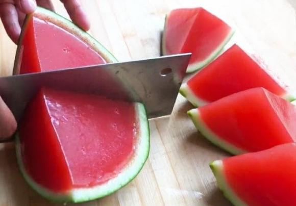 món ngon mỗi ngày, thạch dưa hấu, làm thạch dưa hấu